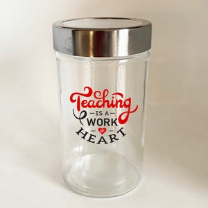 Personalized Teacher Candy Jar Gift for Teacher image 8