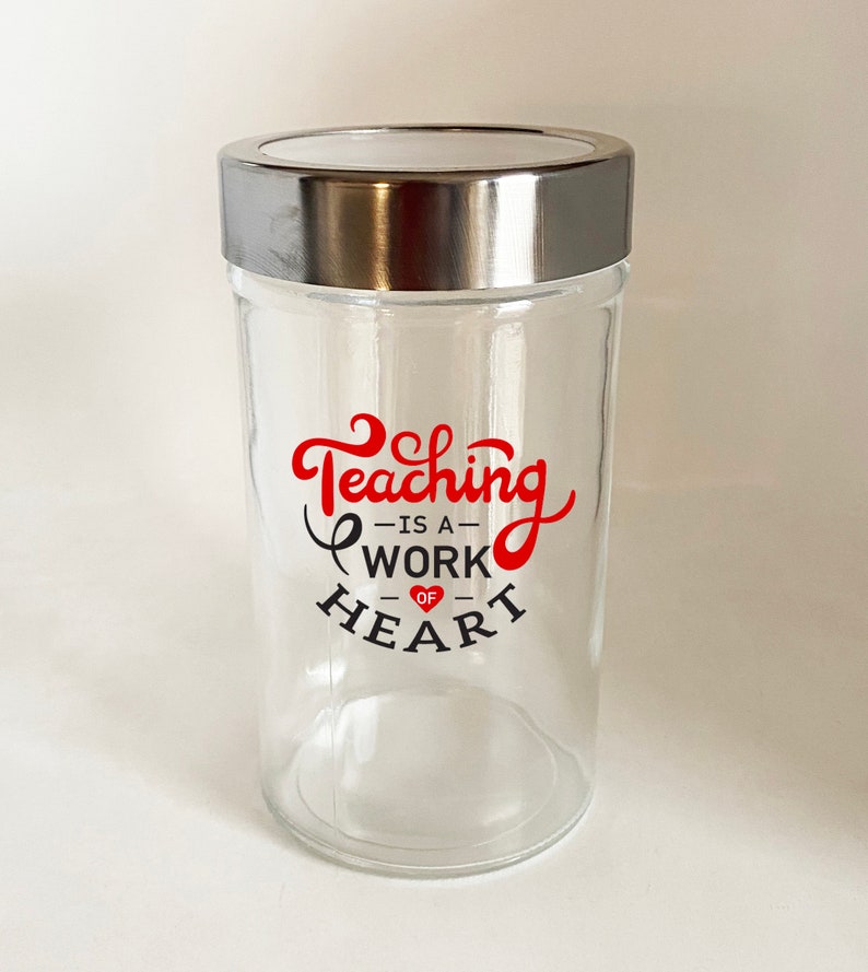 Personalized Teacher Candy Jar Gift for Teacher image 8