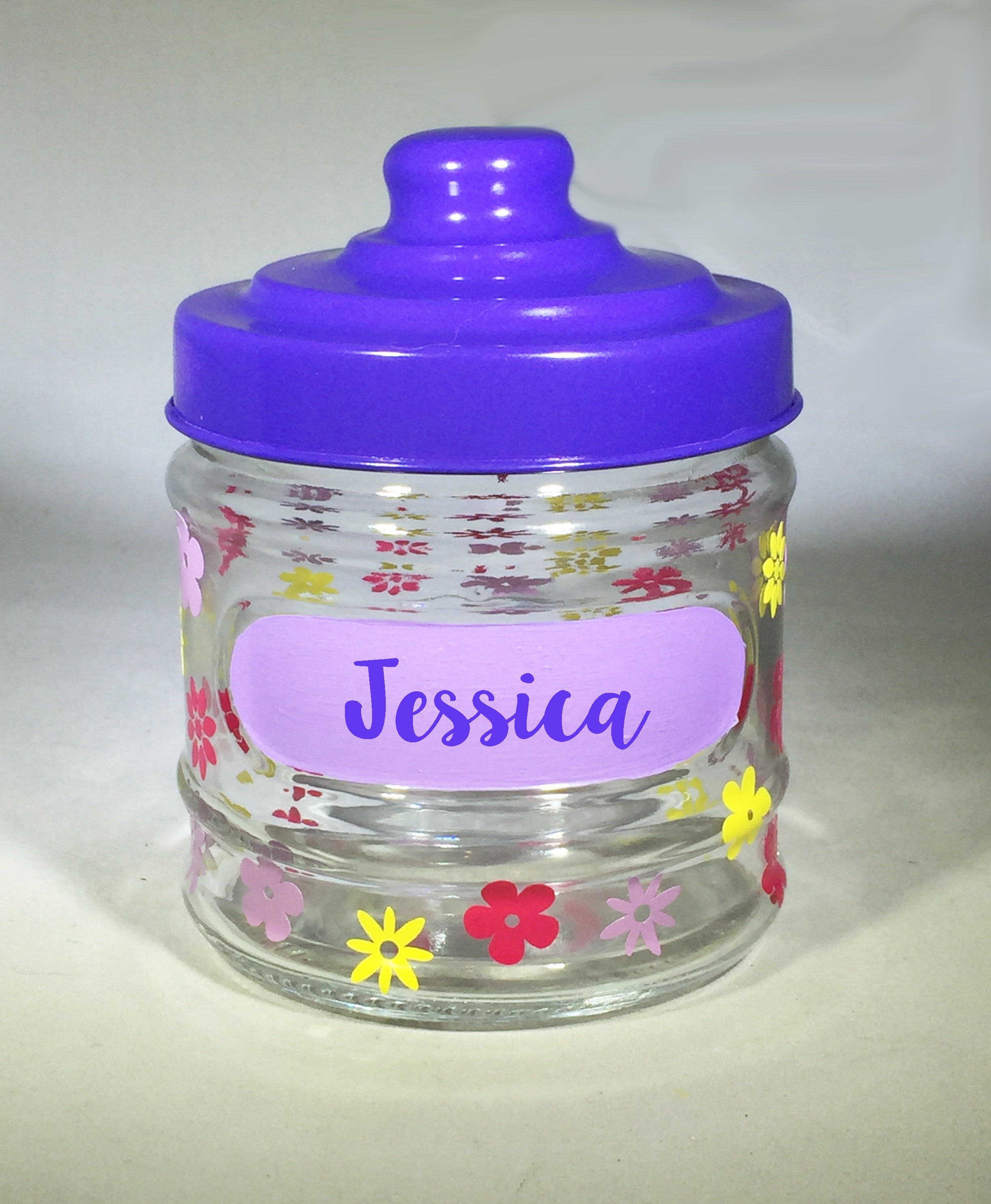 Personalized Glass Jar Glass Storage Jar with Lid