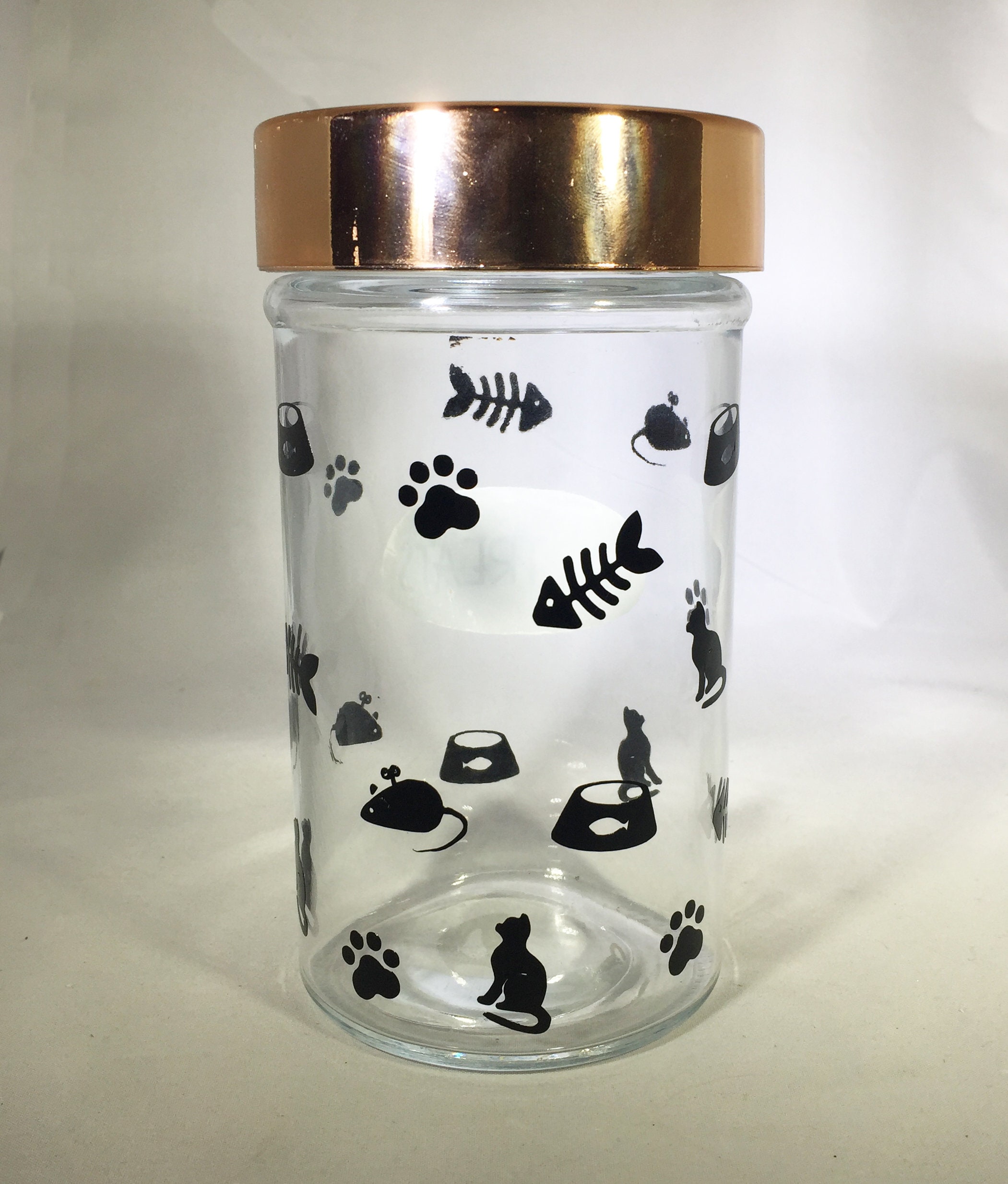 Cat Treat Jar Cat Treat Container Cat Treat Jar with Stainless