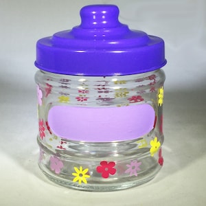 Personalized Glass Jar - Glass Storage Jar with Lid