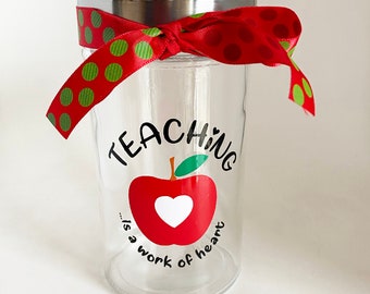 Personalized Teacher Candy Jar - Gift for Teacher