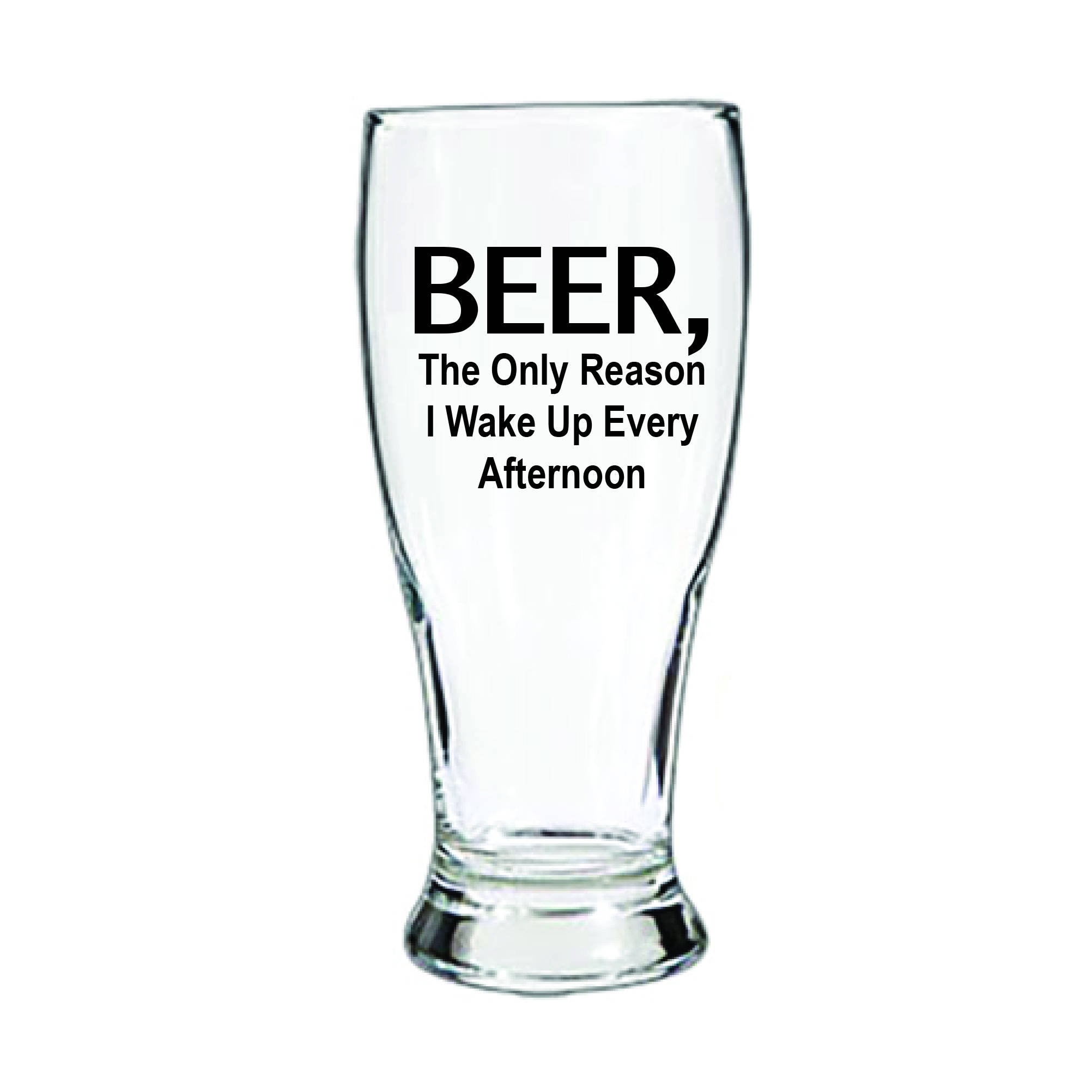 Personalized Pilsner Beer Glasses