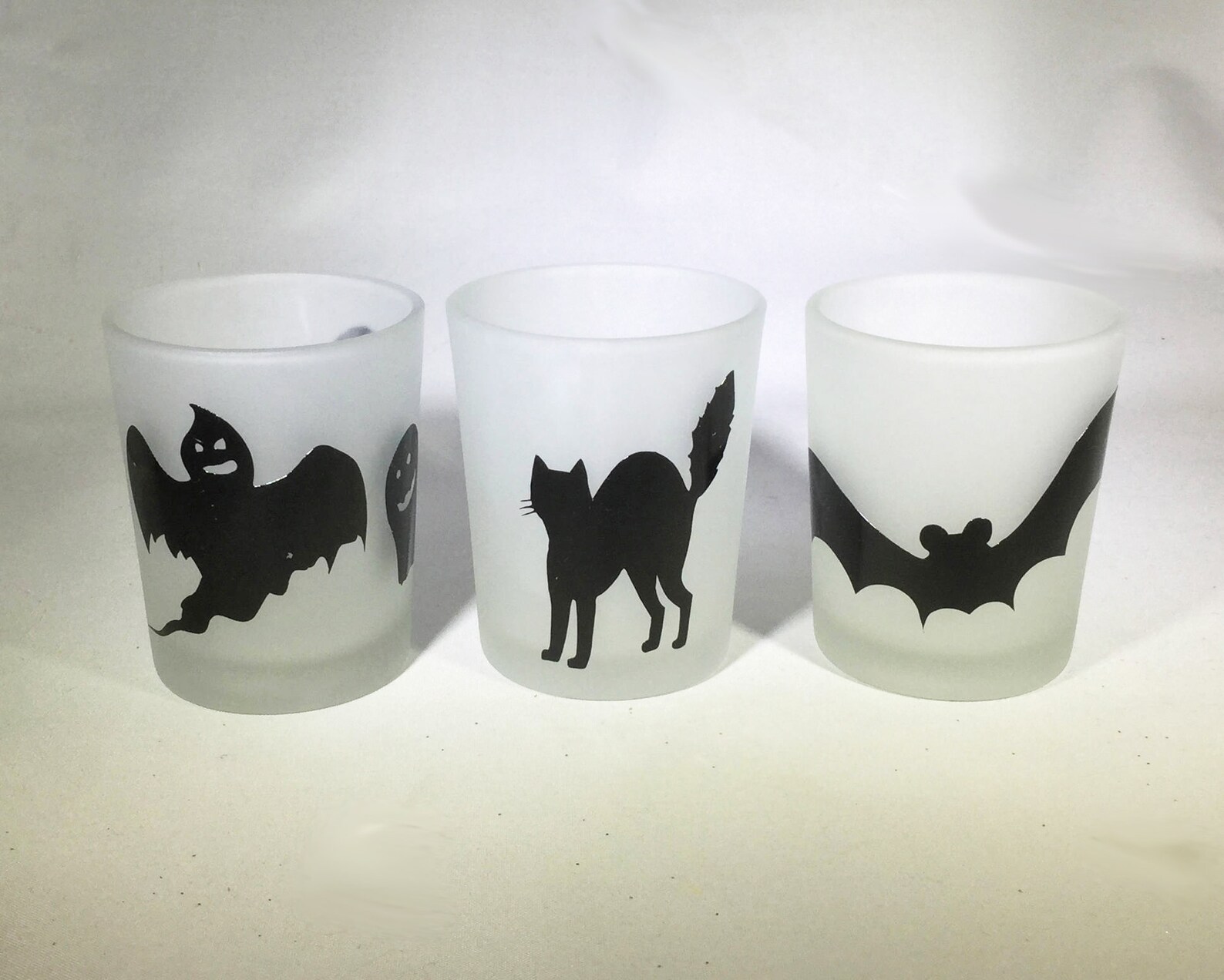 Set of 3 Halloween Votive Candle Holder Halloween Witch Etsy
