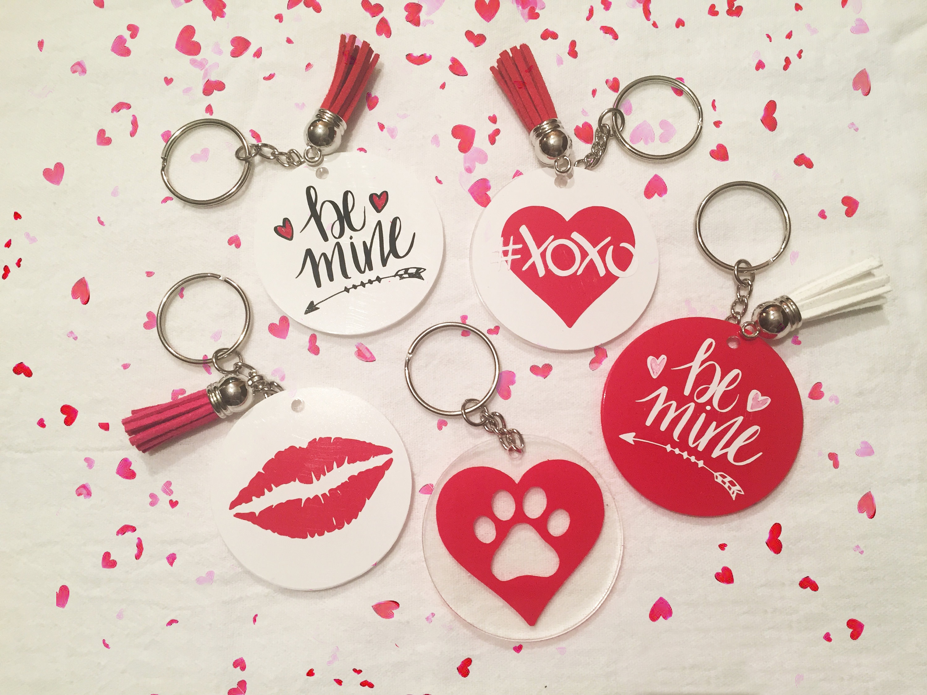 Valentine Key Chains Valentine Keychains Valentine Gift | Etsy