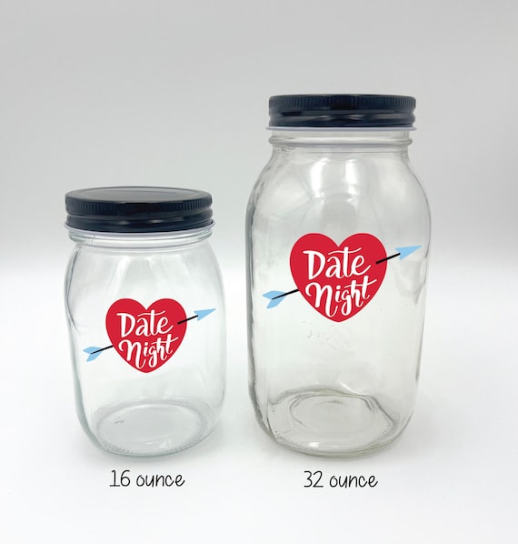 Personalized Date Night Fund Mason Jar Savings Bank