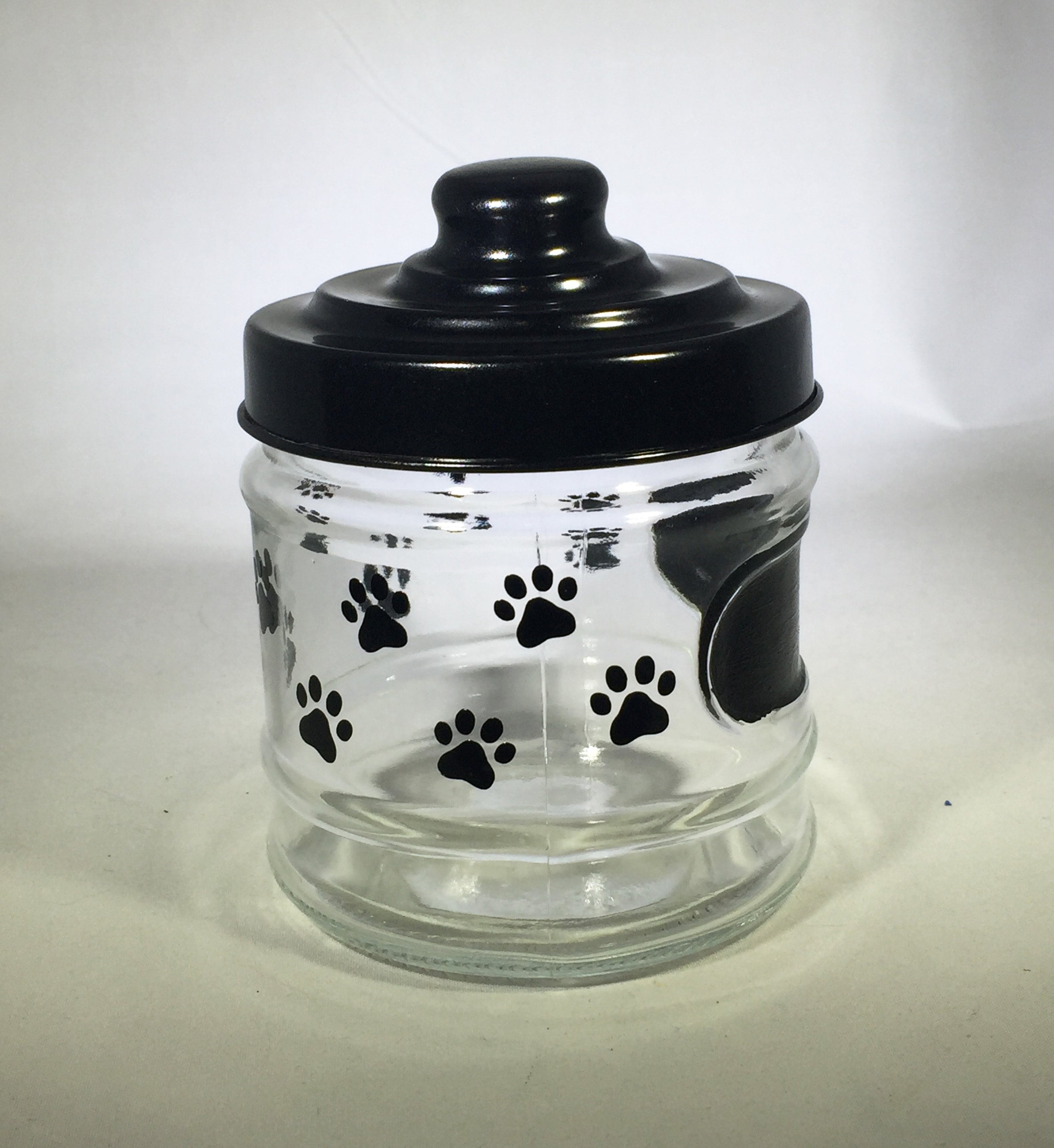 Personalized Glass Jar Glass Storage Jar with Lid Small Dog or Cat