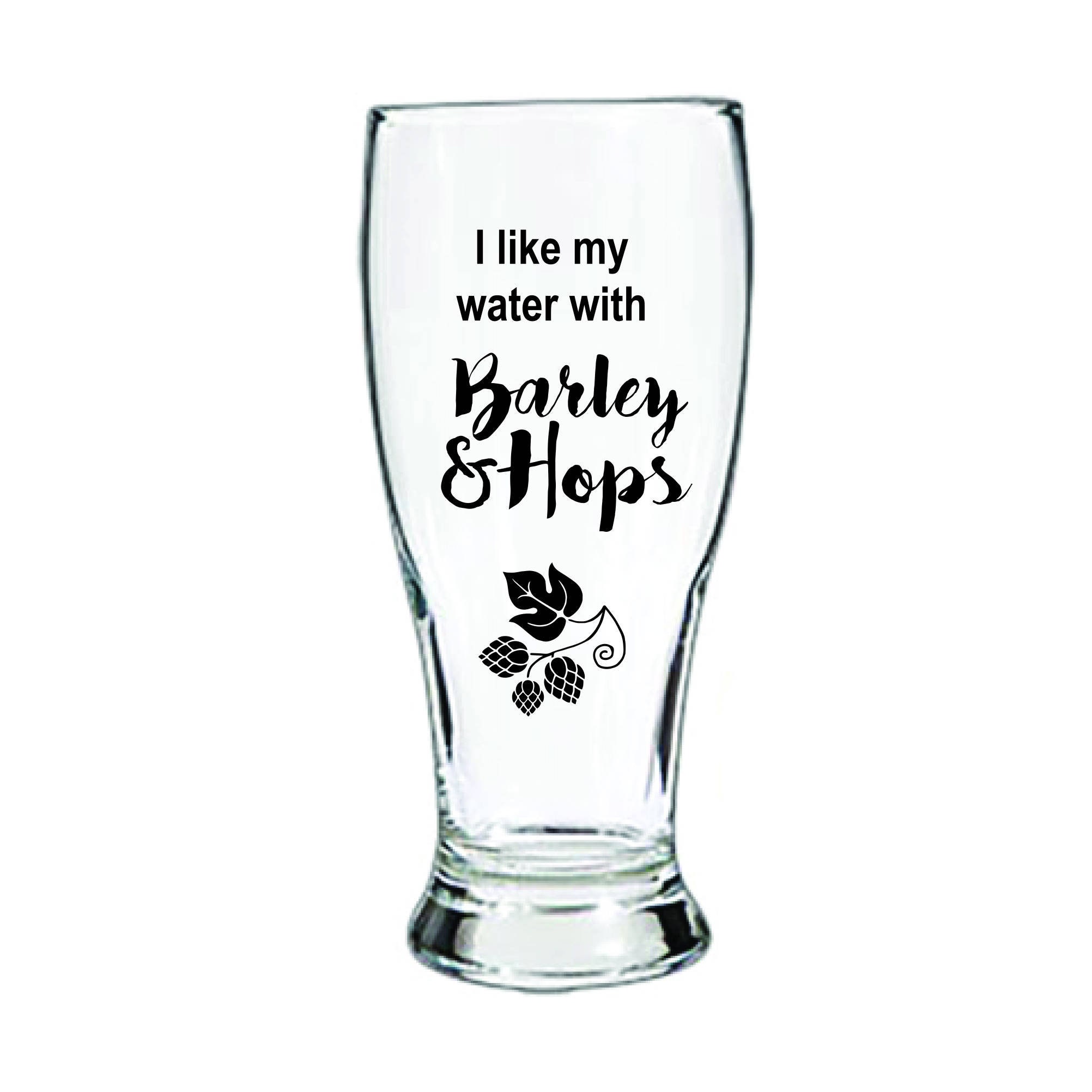 Personalized Pilsner Beer Glasses