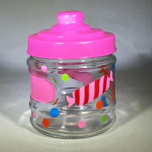 Personalized Glass Candy Jar: Colorful Decor, Airtight Lid image 6
