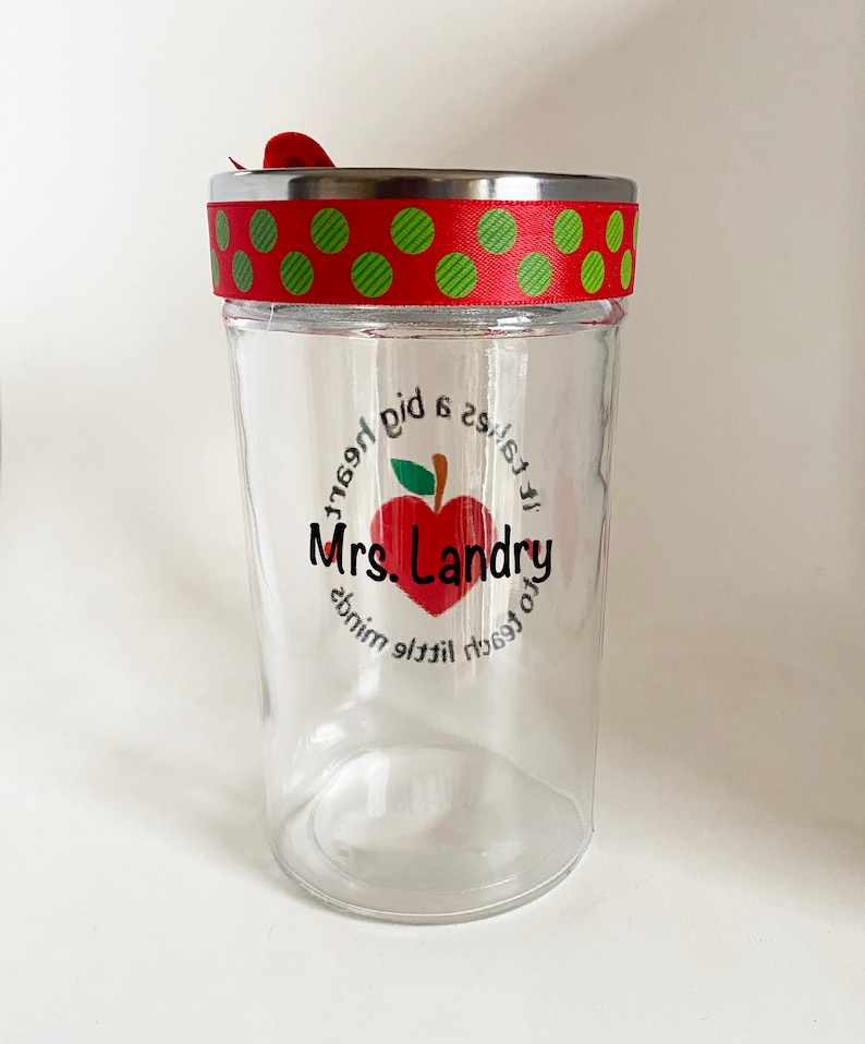 Personalized Teacher Candy Jar Gift for Teacher image 6