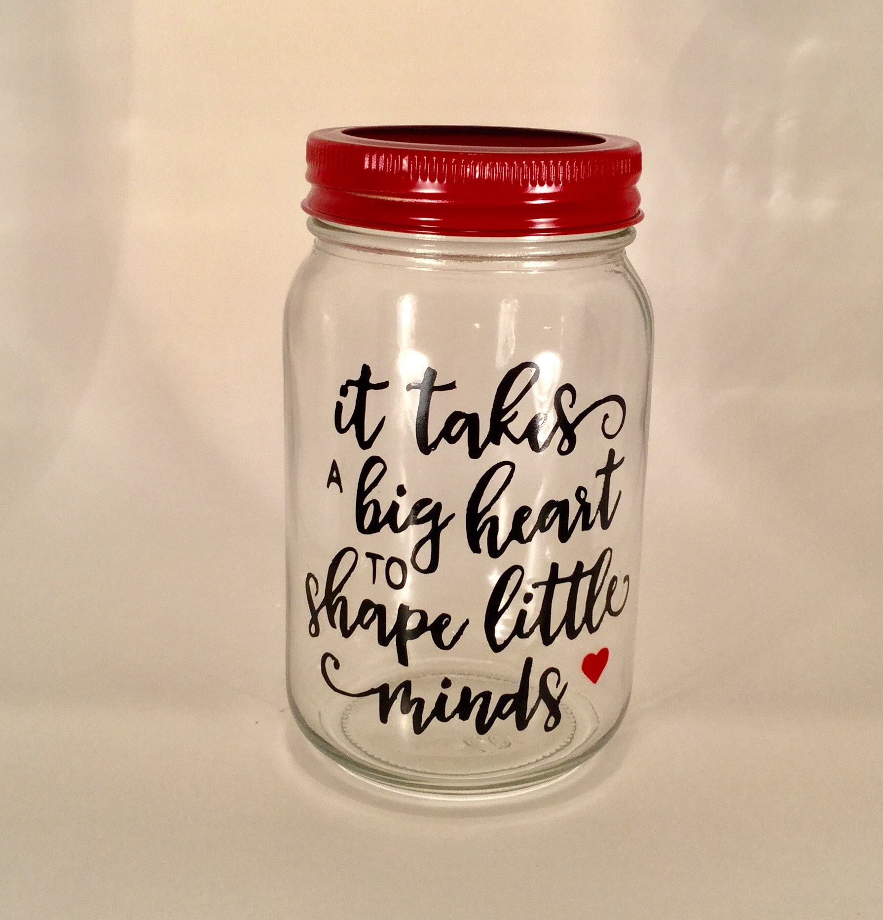 Personalized Teacher Gift Candy Jar Multi Purpose Mason Jar For Teacher