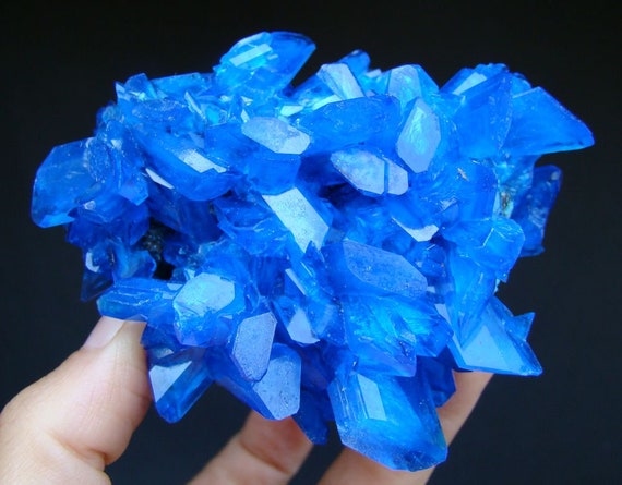 Large & Nice TOP Luster Electric Blue CHALCANTHITE on MATRIX from POLAND 