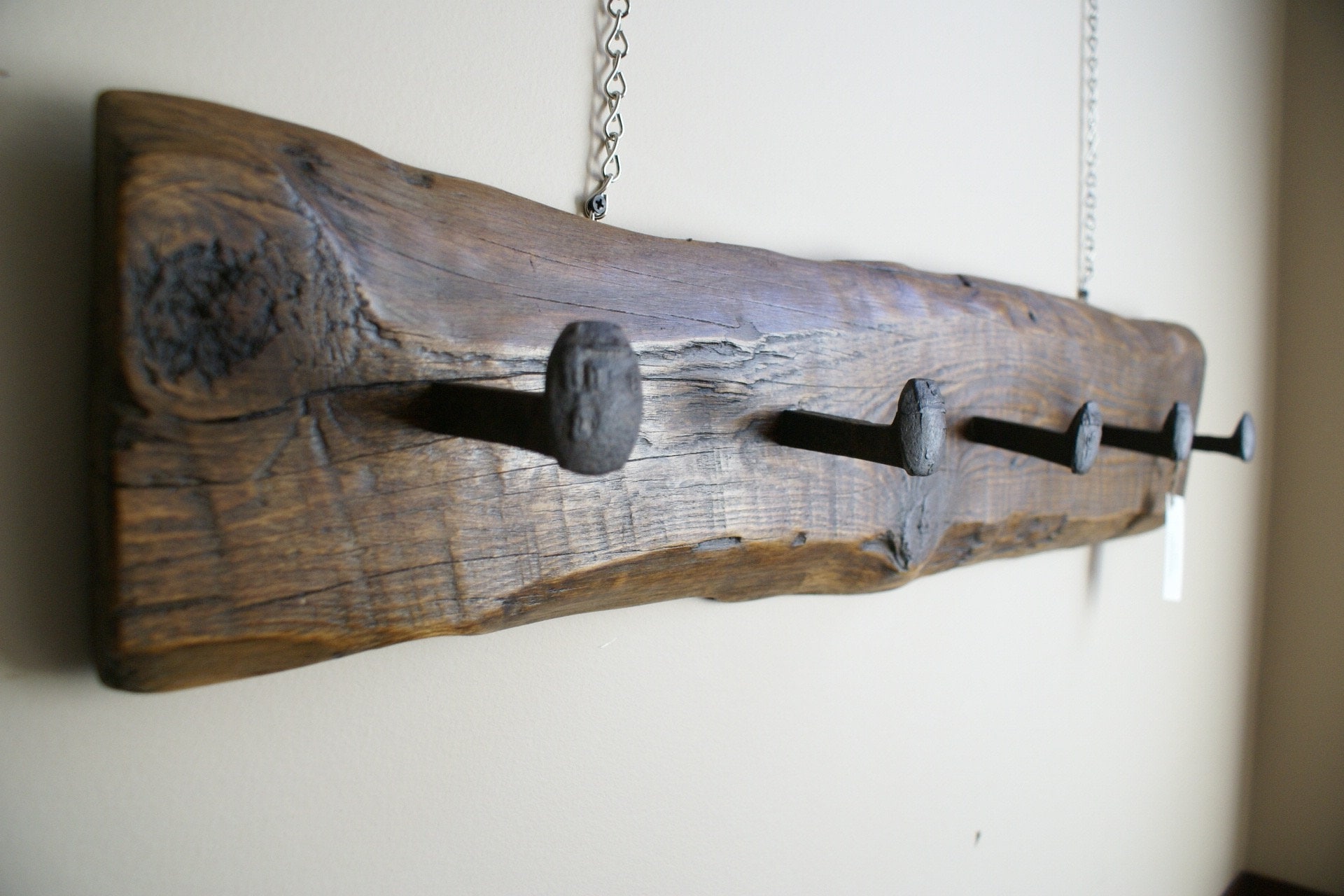 Handcrafted Reclaimed Wallmounted Railroad Spike Coat Rack Etsy Canada