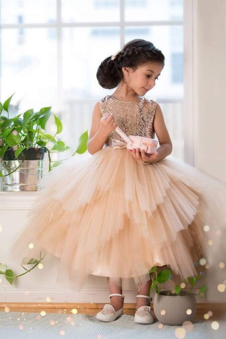 Toddler Holiday Dress Tulle Dress Kids Dress Sequin Dress Etsy