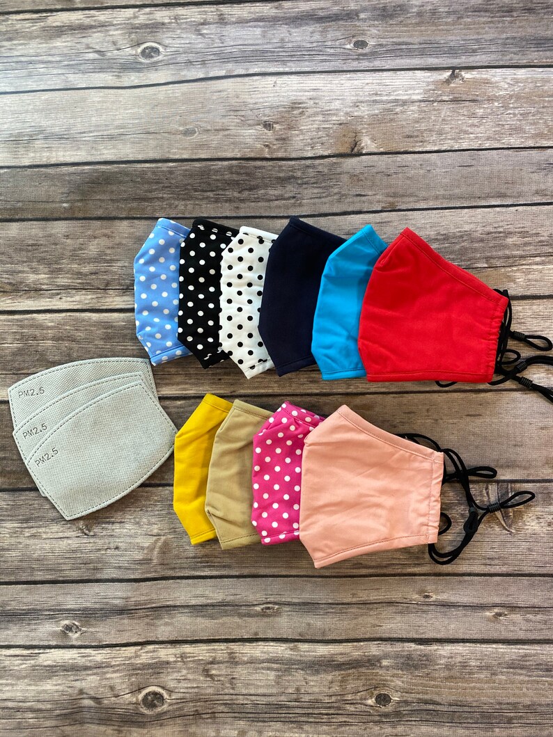 3 MASKS 3 FILTERS Premium Quality Washable Face Mask With Etsy