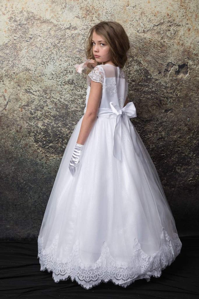 Toddler Kids Girls Communion Dress First Communion Holy Etsy