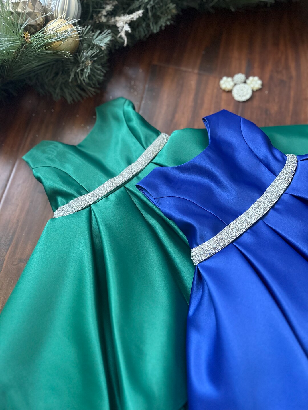 Holiday Christmas Dress Little Girls Baby Girl Christmas Dress Etsy