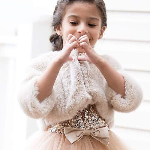 Fur Bolero Kids Toddler Jacket Fur Coat Etsy