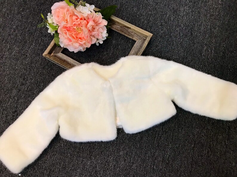 Baby Bolero Toddler Bolero Toddler Faux Fur Jacket Toddler Etsy
