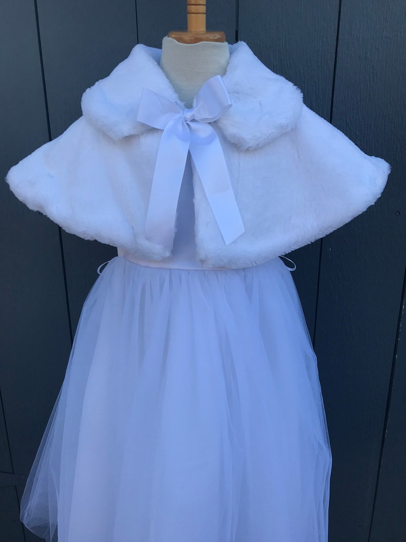 Baby Little Girl Kids Bolero Jacket Fur Jacket Fur Coat Etsy