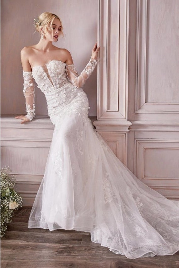 Etsy tulle cheap wedding dress
