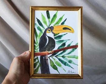 Toco Toucan 限定版水彩画アートプリント（Slaveika Aladjova作