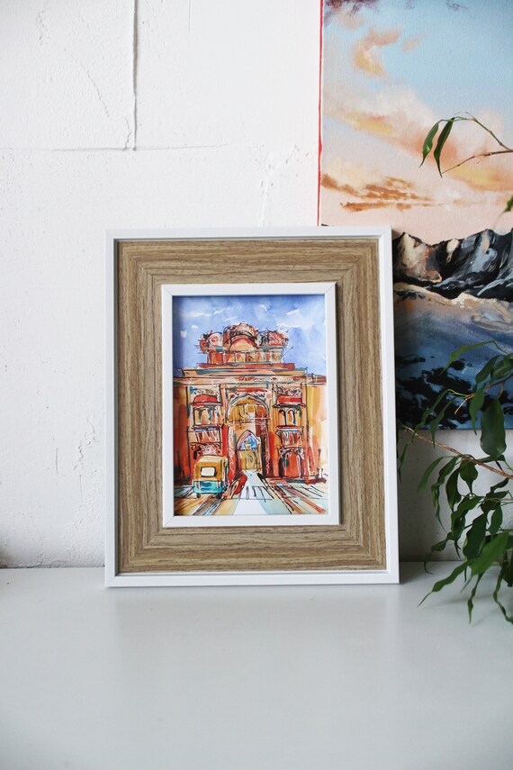 Gateway of India Bombay India Sketch Watercolor Painting - Etsy