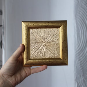 Blattgold Kunst Miniatur Abstrakte Goldmalerei Große Abstrakte Malerei Goldmalerei Blattgold Kunst Blattgold Textur Wandkunst