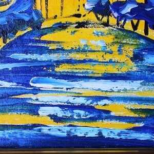 Sagrada Familia Oil Painting, Barcelona Art, Framed Canvas (6x6) image 5