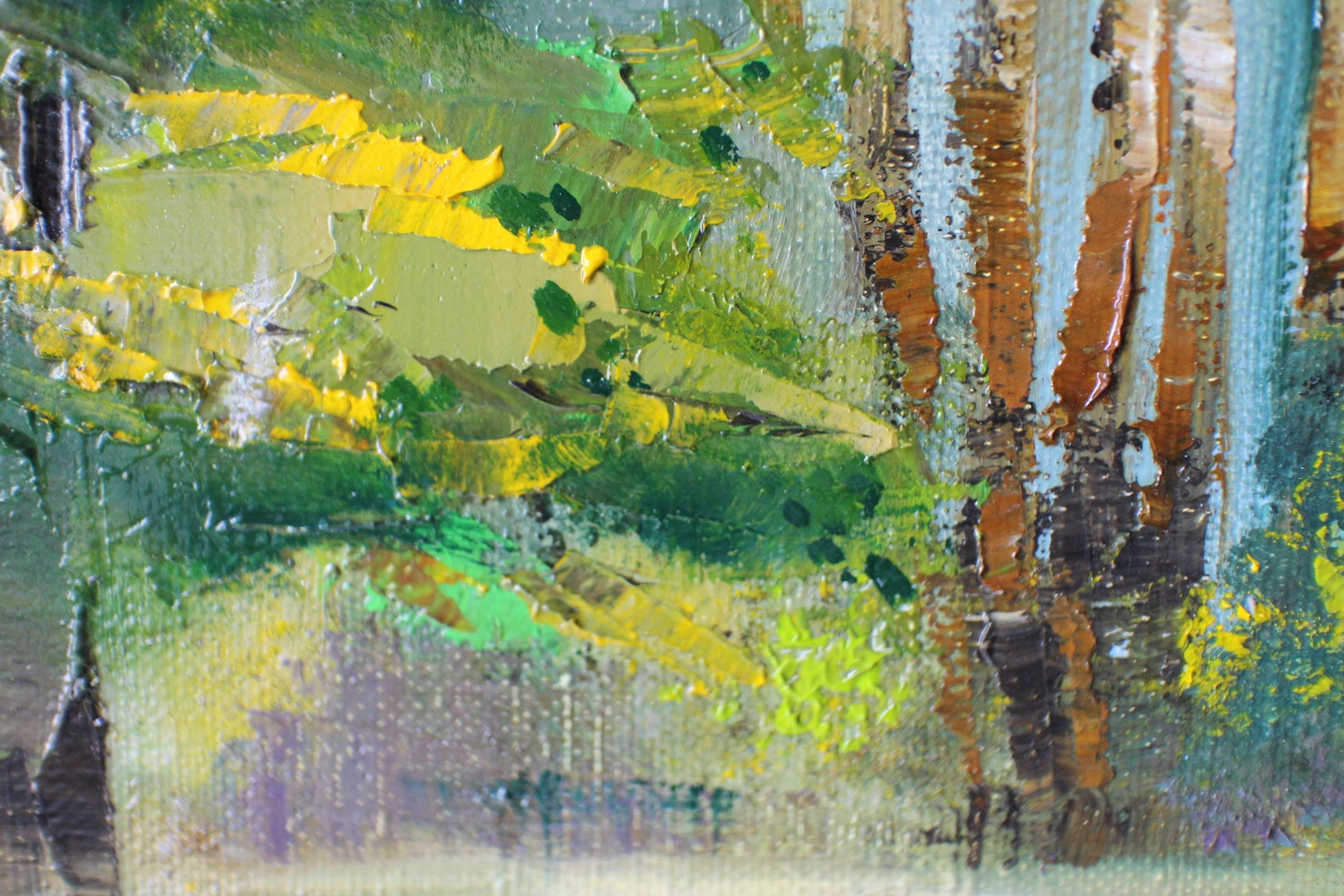 Pine's Forest Oil Painting Original Oil Painting Landscape Etsy