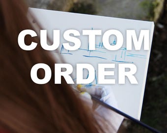 Custom Painting Pet Portrait from photo Personalized portraits Original Handmade Framed Art