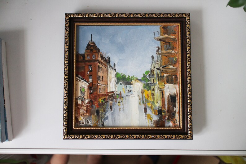 Kyiv Kiev Oil Painting Andriyivskyy Descent 0st Andrew's Etsy