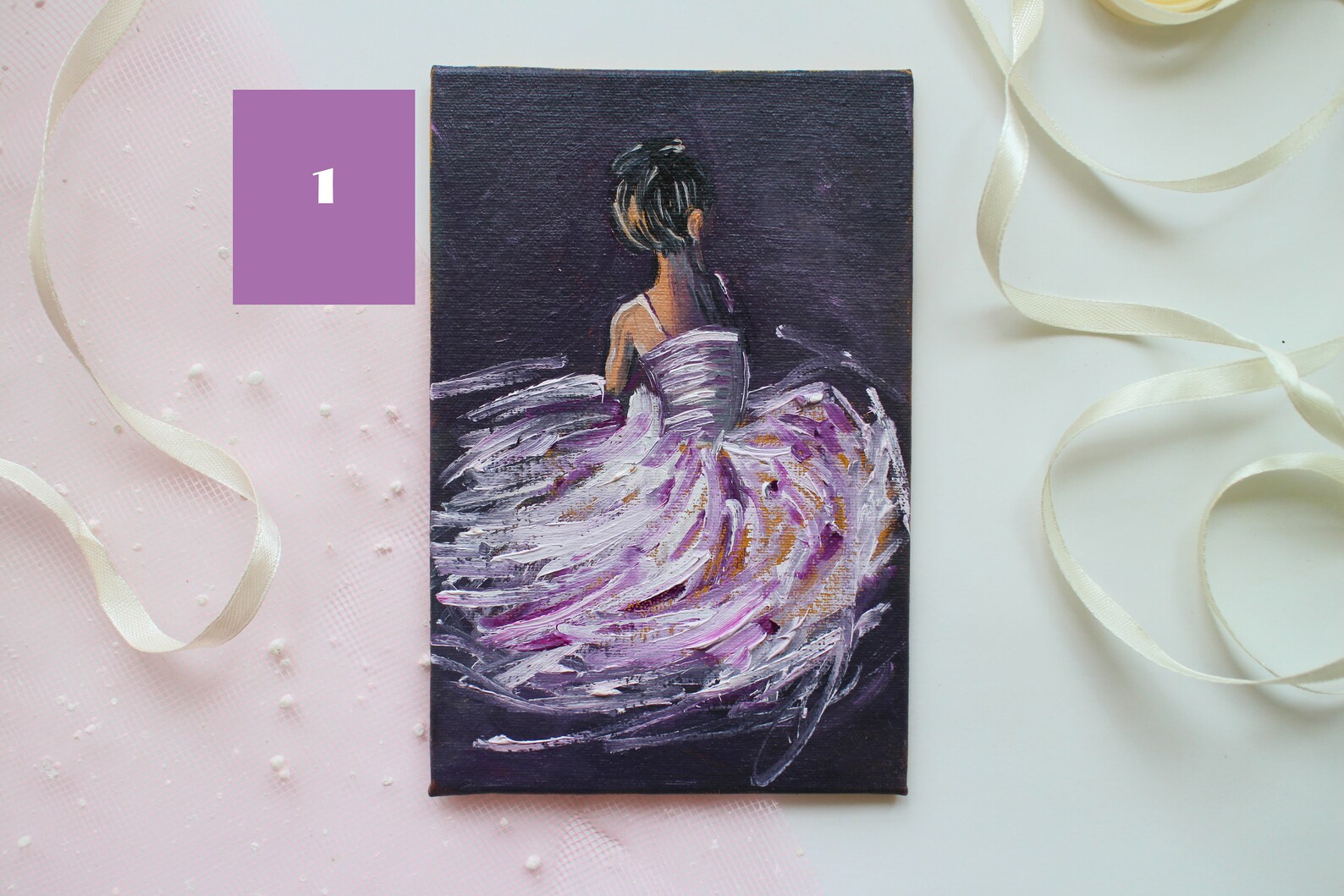 set for 4 painting, ballerina painting oil, ballet painting oil, dancer painting, ballet dancer art, mini painting, pointe shoes set for 4 painting, ballerina painting oil, ballet painting oil, dancer painting, ballet dancer art, mini painting, pointe shoes