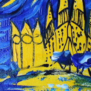 Sagrada Familia oil Painting framed original 6x6 Barcelona Painting oil Barcelona Oil Painting on canvas, Barcelona Painting Espana Wall Art