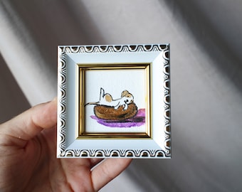 Jack Russell Terrier oil painting original framed dog puppy portrait