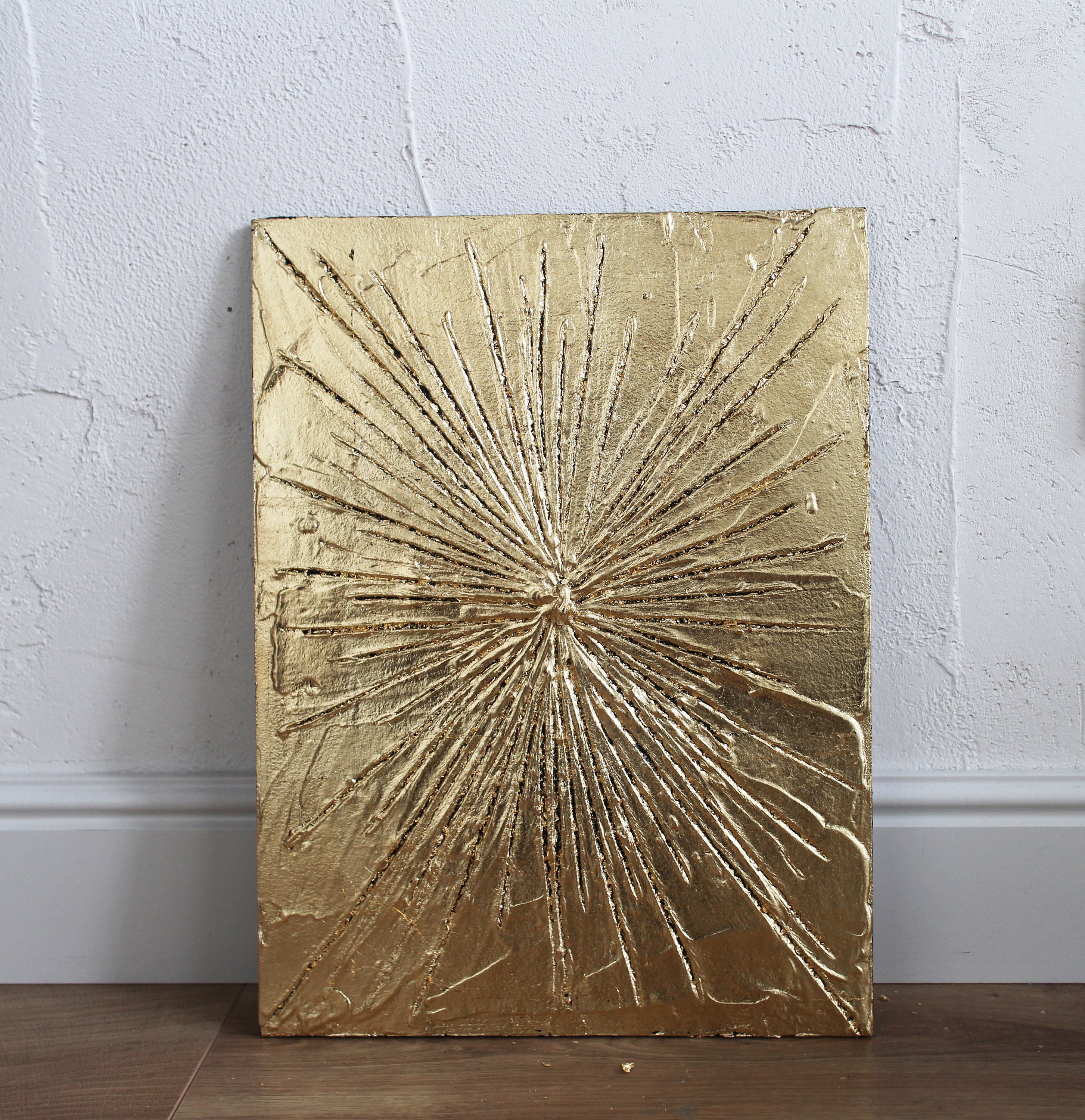 painting gold unikat art Texture Painting original painting Gold leaf 6x6 wall decor acryl contemporary art handmade painting