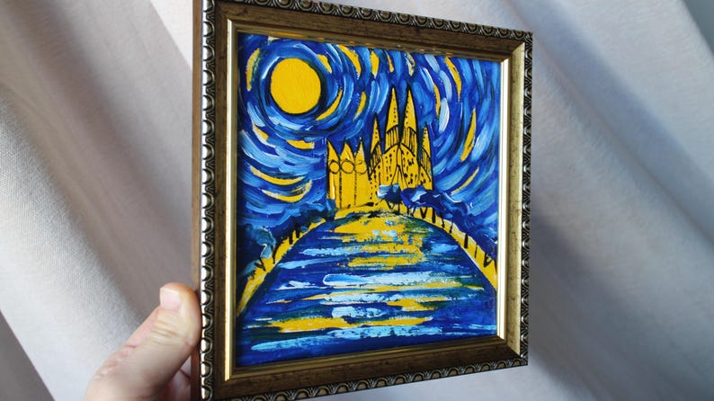 Sagrada Familia oil Painting framed original 6x6 Barcelona Painting oil Barcelona Oil Painting on canvas, Barcelona Painting Espana Wall Art