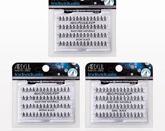 Ardell Eyelash Individuals DuraLash Knot-Free Naturals Black *Choose Quantity and Size*