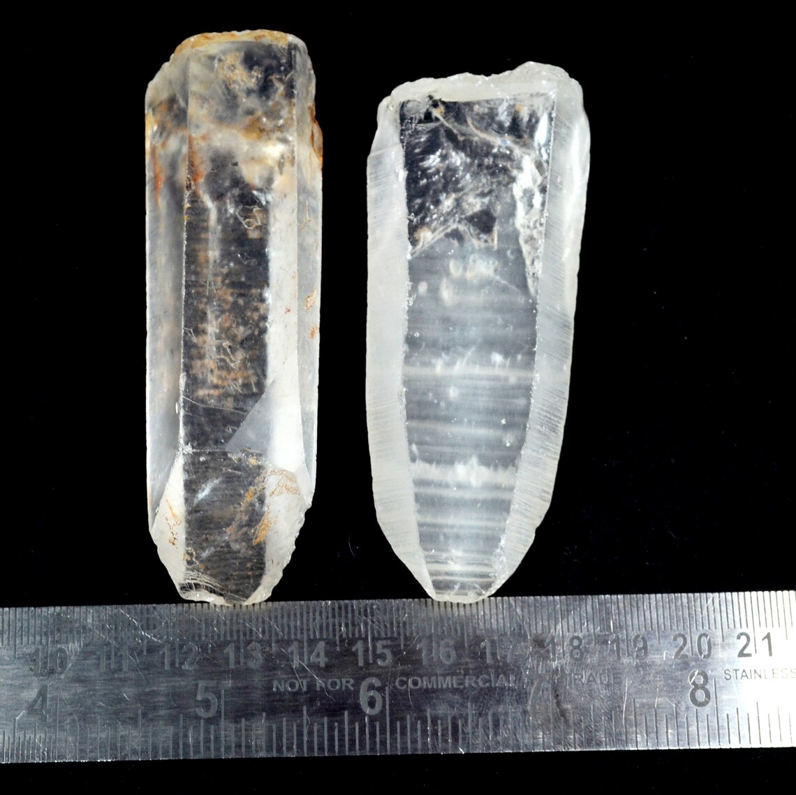 Raw Crystal Natural White Crystal Quartz 870 Crt Rough Pencil Etsy