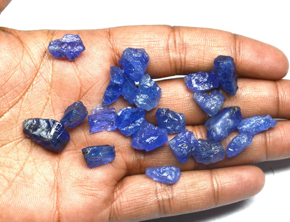 118 Ct AAA Quality Natural Tanzanite Rough Gemstone 22 Pcs Etsy