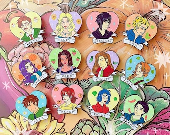 Stardew Valley Lovers Valentines Enamel Pin Series