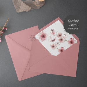 Romantic Cherry Blossom Printable Wedding Invitation Template Design ...