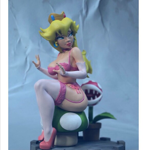 Sexy Princess Peach 1/8th Scale Resin Model Kit Fan Art Etsy