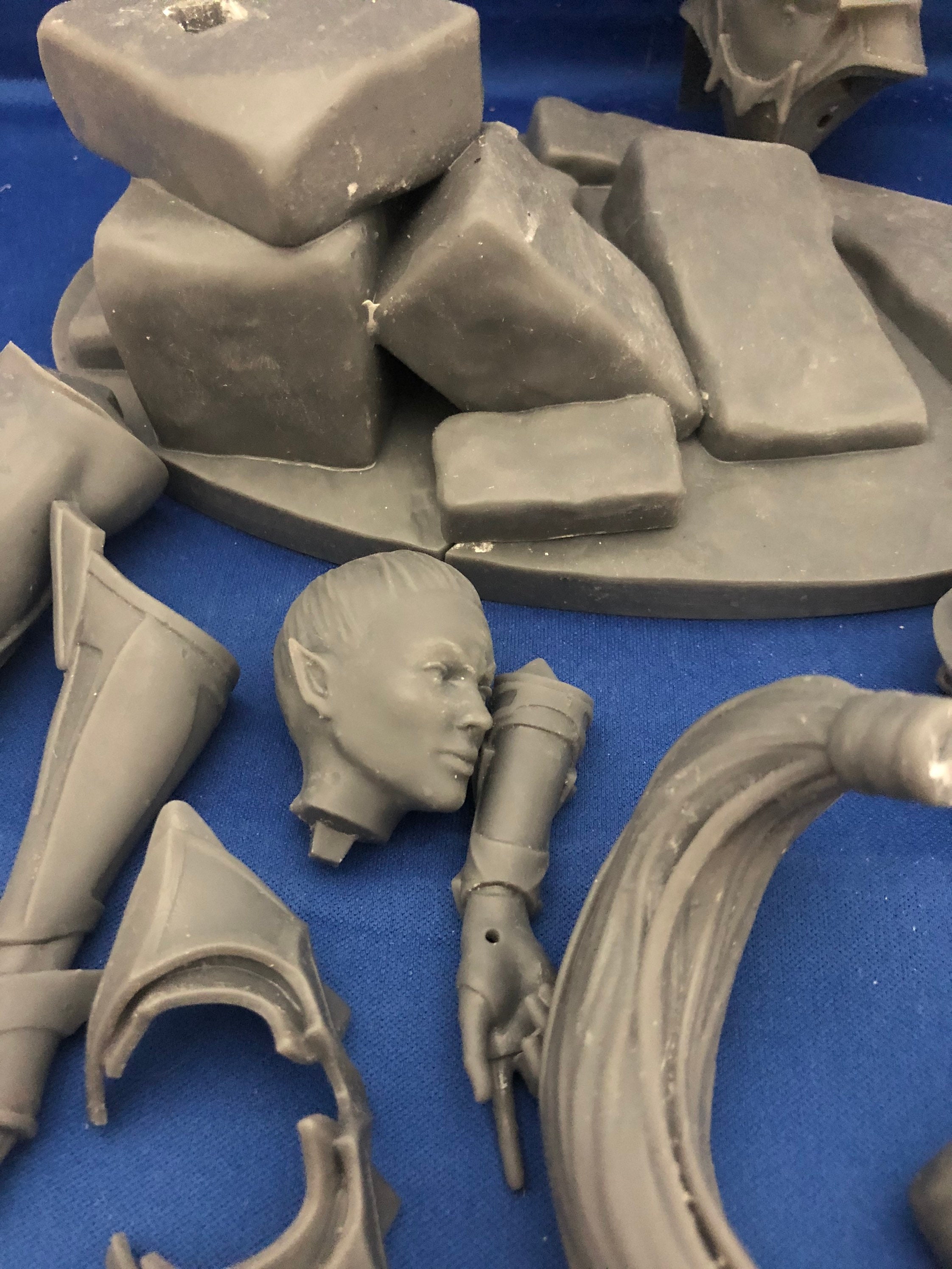 Female Elf Assassin Fantasy Art 1/6 Scale Resin Model Kit - Etsy