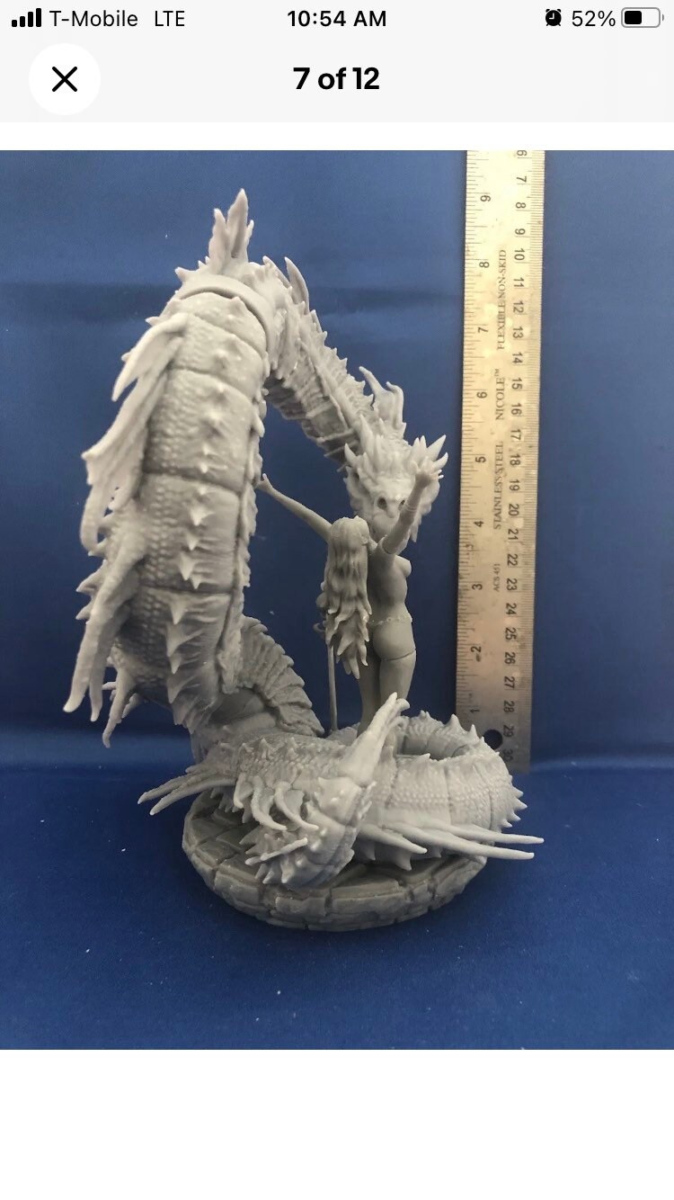 Empress of the Dragons Resin Model Kit Original Fantasy Art Etsy