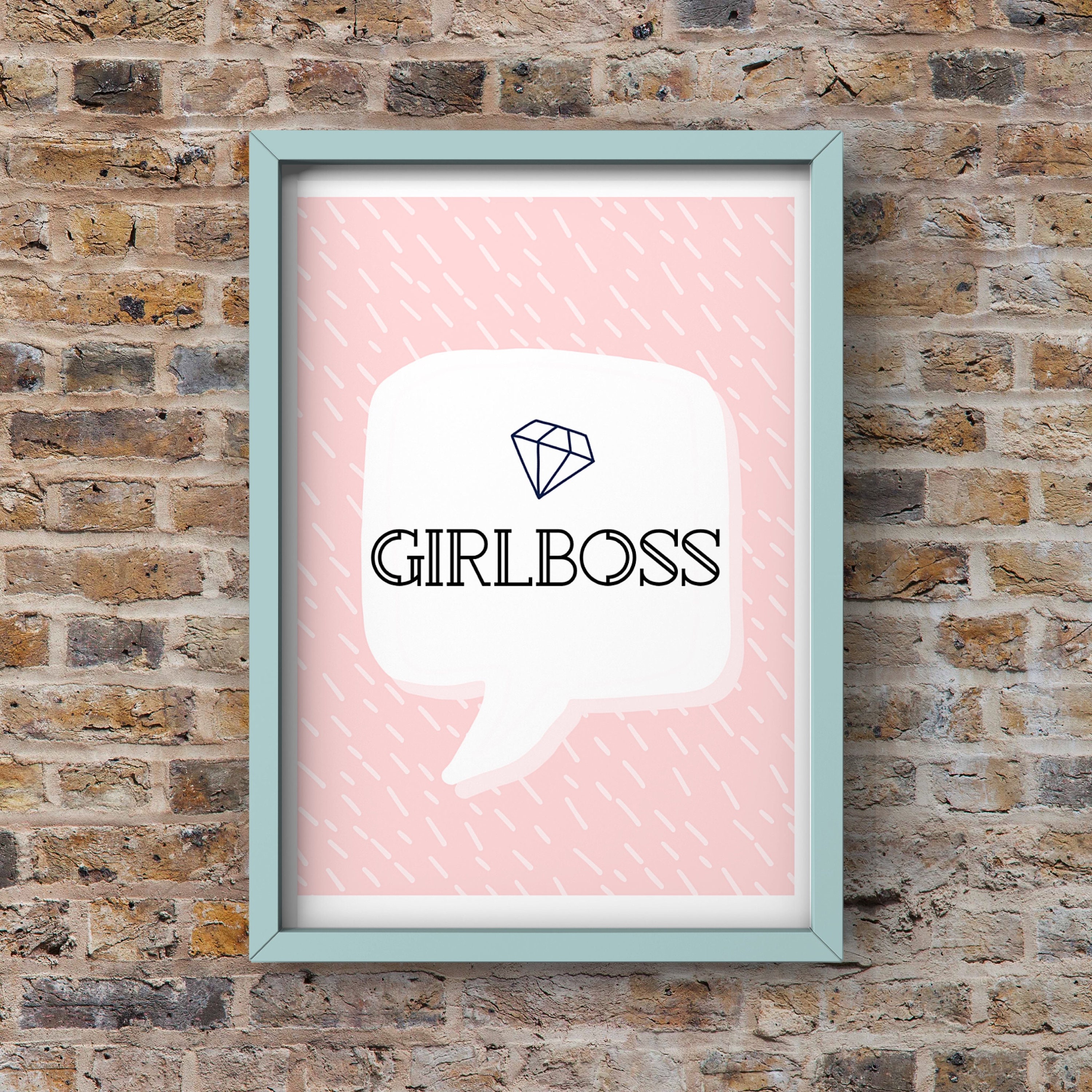 Girlboss Girl Boss Poster A4 Poster Print Poster Etsy