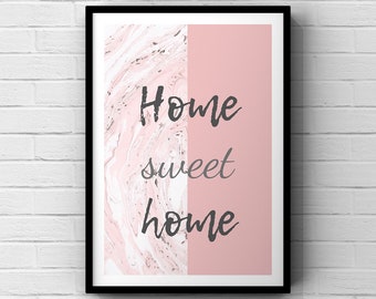 Home sweet home, home, cozy nest, at home, a4 poster, wall poster, poster, wall decoration, digital download