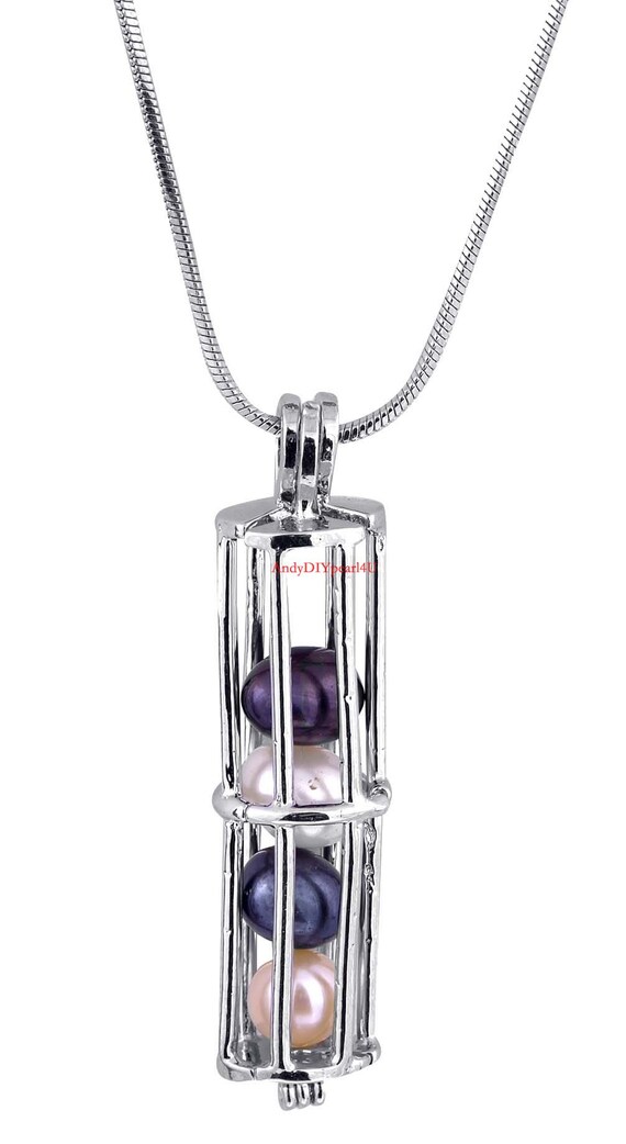 NEW 1PCS Siver Cage Pendant Pearl Cage Pendants Lockets Akoya Pearl Akoya Oyster Bulk Wholesale P10