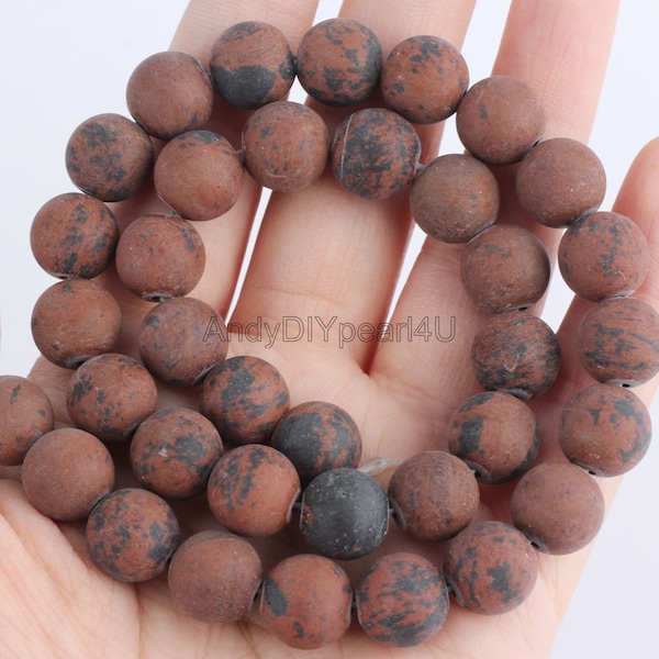 Matte The Golden Swan Stone,Loose Beads Supplies,Healing Gemstone Beads,Wholesale Gemstone Beads,Jewelry Making-4mm 6mm 8mm 10mm 12mm-MS0091