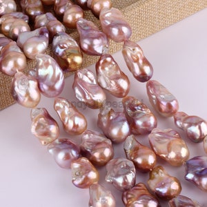 17-18x21-25mm Gorgeous Baroque Pearl Beads,Large Baroque Fireball Pearls,Rainbow Flameball Pearl for Your Creative Jewelry Design,YHZ004-2